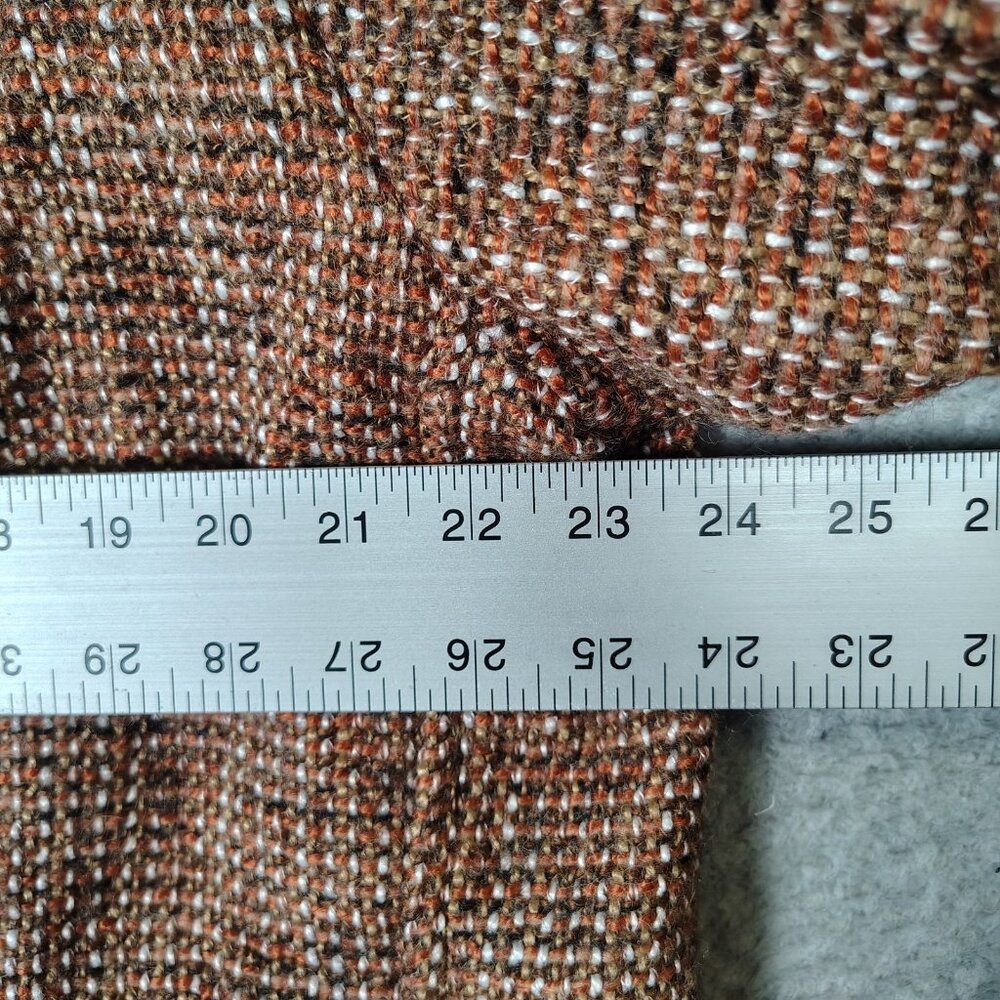 Anthropologie Pilcro Pea Coat Women L Brown Wool Blend Tweed Double Breasted NWT - Picture 13 of 15